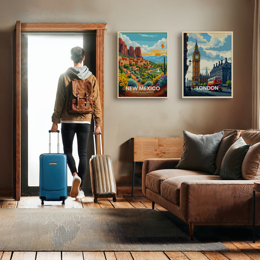 New Mexico Travel Print - Vintage Travel Art Poster 11