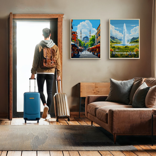 Ankara Travel Print - Vintage Travel Art Poster 11