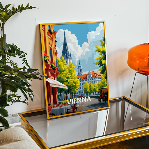 Vienna Travel Print - Vintage Travel Art Poster 9