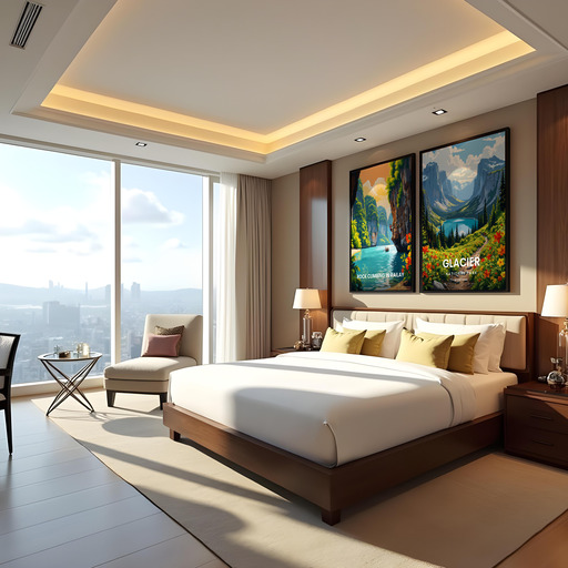 Glacier National Park Travel Print - Vintage Travel Art Poster 10