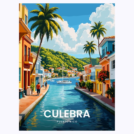 Culebra Travel Print - Vintage Travel Art Poster 6