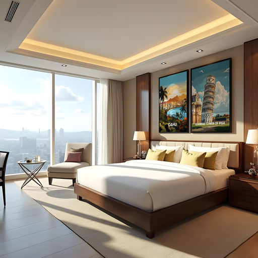 Tower of Pisa Travel Print - Vintage Travel Art Poster 9