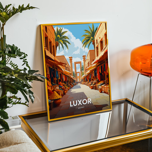 Luxor Travel Print - Vintage Travel Art Poster 8
