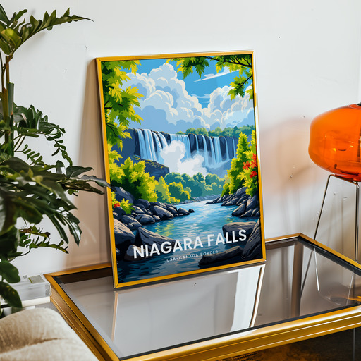 Niagara Falls Travel Print - Vintage Travel Art Poster 9