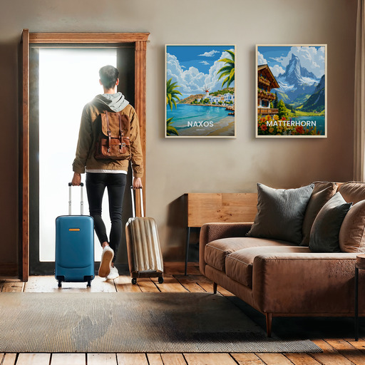 Naxos Travel Print - Vintage Travel Art Poster 11