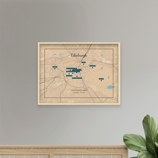 Edinburgh Airbnb Tourist Poster in Road Trip - Street Map 8