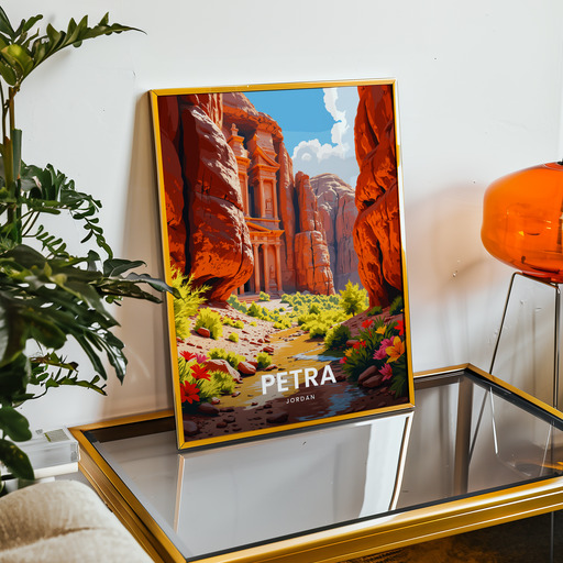 Petra Travel Print - Vintage Travel Art Poster 9