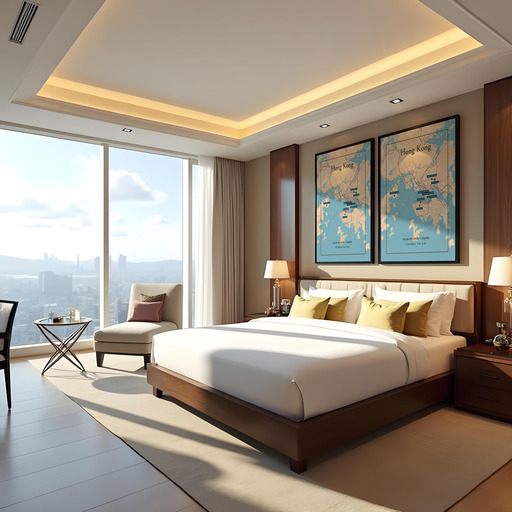 Hong Kong Airbnb Tourist Poster in Road Trip - Street Map 9