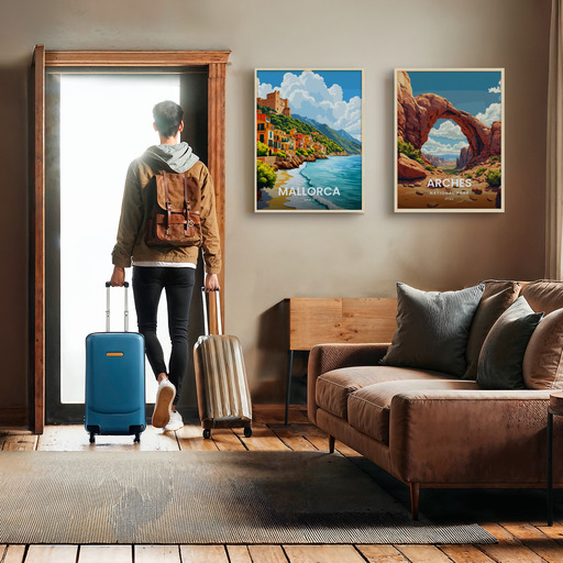 Mallorca Travel Print - Vintage Travel Art Poster 11