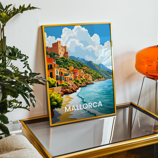 Mallorca Travel Print - Vintage Travel Art Poster 9
