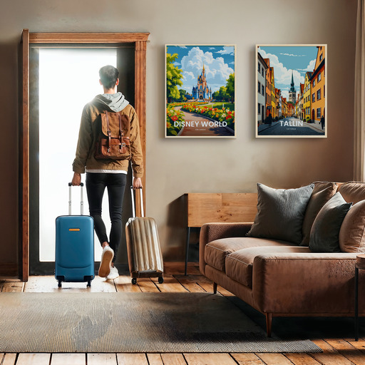 Disney World Travel Print - Vintage Travel Art Poster 11