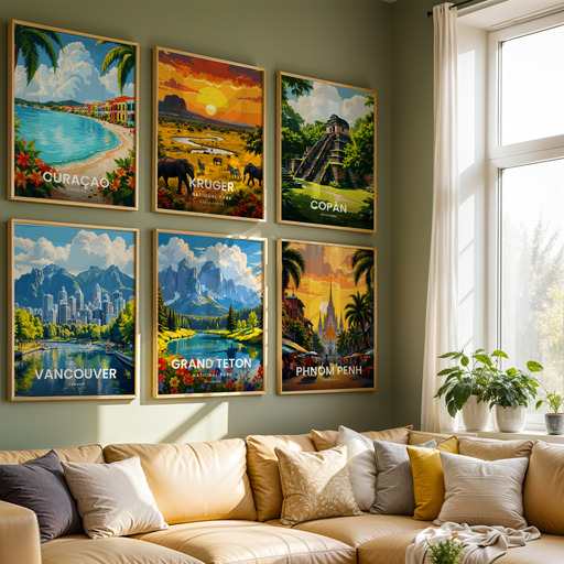 Grand Teton National Park Travel Print - Vintage Travel Art Poster 8