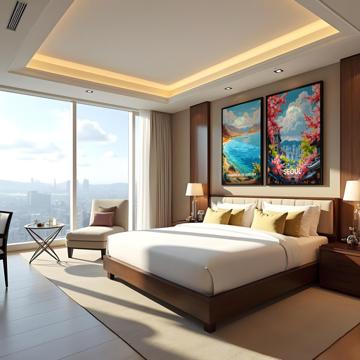 Seoul Travel Print - Vintage Travel Art Poster 10