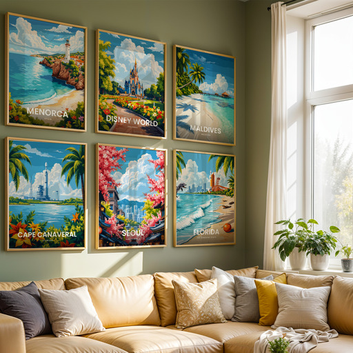 Seoul Travel Print - Vintage Travel Art Poster 8