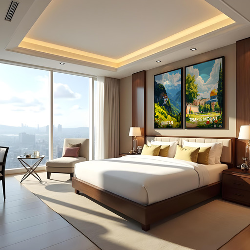 Temple Mount Travel Print - Vintage Travel Art Poster 10