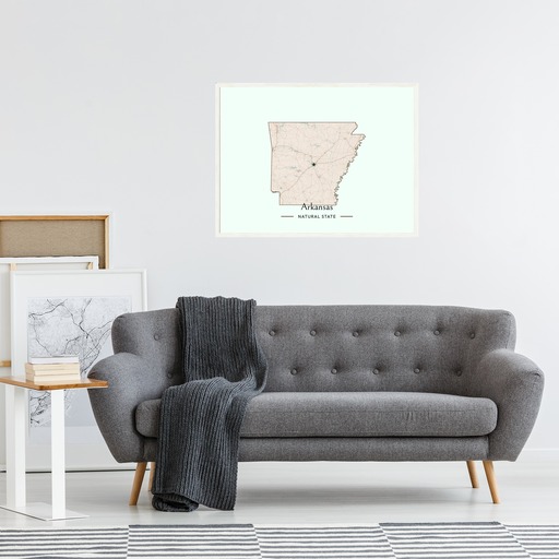 Arkansas State Poster - Boundary Map 10