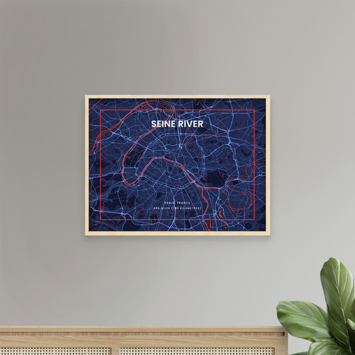 La Seine River through Paris in High Energy Poster 9