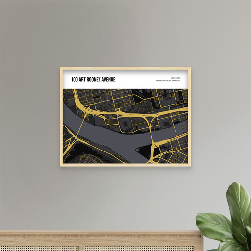 Pittsburgh Steelers Stadium Poster - Street Map 10