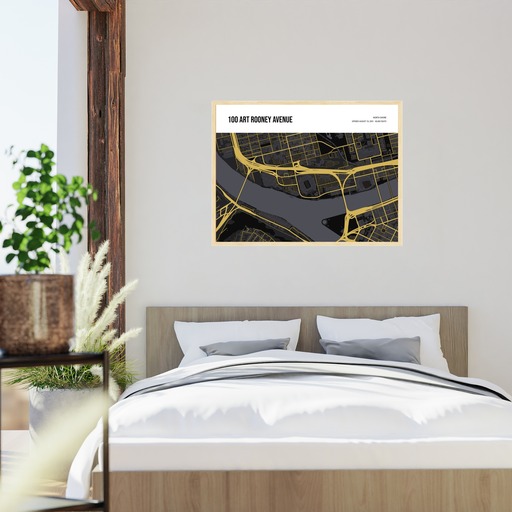 Pittsburgh Steelers Stadium Poster - Street Map 11