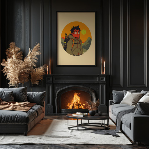 The Fool in Vibrant Grunge Print - Custom Tarot Card Poster 11