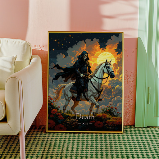 Death in Enchanted Surrealism Print - Custom Tarot Card Poster 9