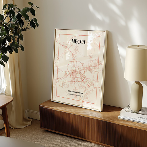 Mecca Poster - Street Map 8