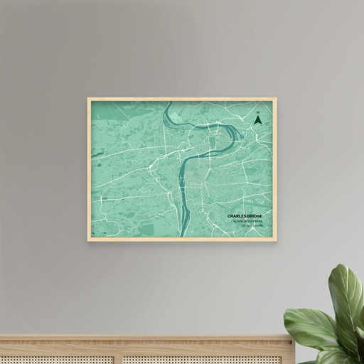 Charles Bridge Poster - Street Map 8