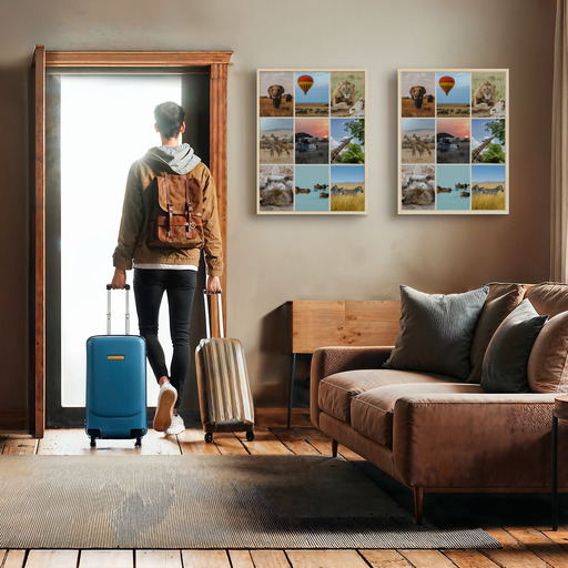 African Safari Poster - Photo Collage Print 9