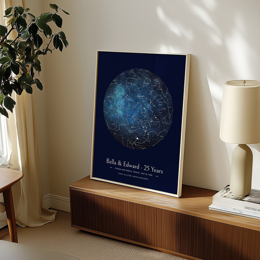 Our Silver Anniversary Poster in Starry - Celestial Map 9