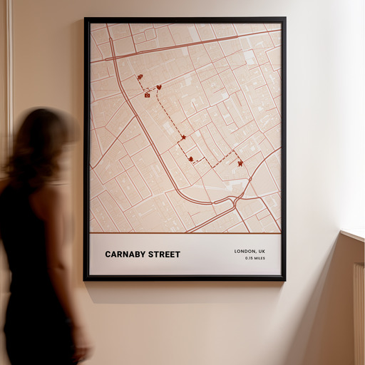 Carnaby Street Poster - Street Map 10
