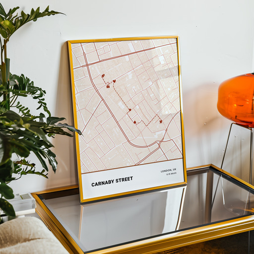 Carnaby Street Poster - Street Map 11