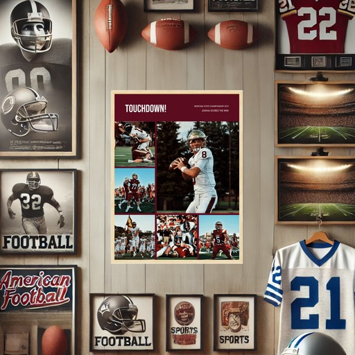 Football Championship Poster - Photo Collage Print 10