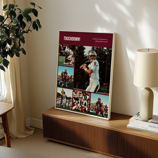 Football Championship Poster - Photo Collage Print 11