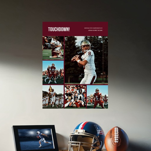 Football Championship Poster - Photo Collage Print 9