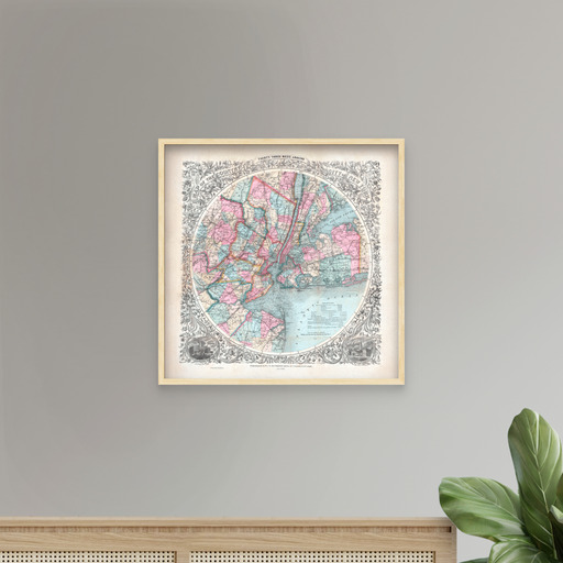 J.H. Colton - Map of New York City & Vicinity (1879) 9