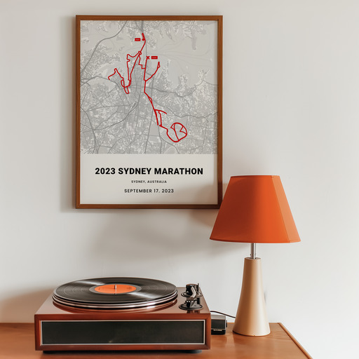 2023 Sydney Marathon Poster - Route Map 11