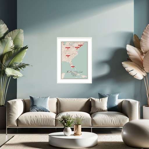 The Places We Lived In Poster - Street Map 9