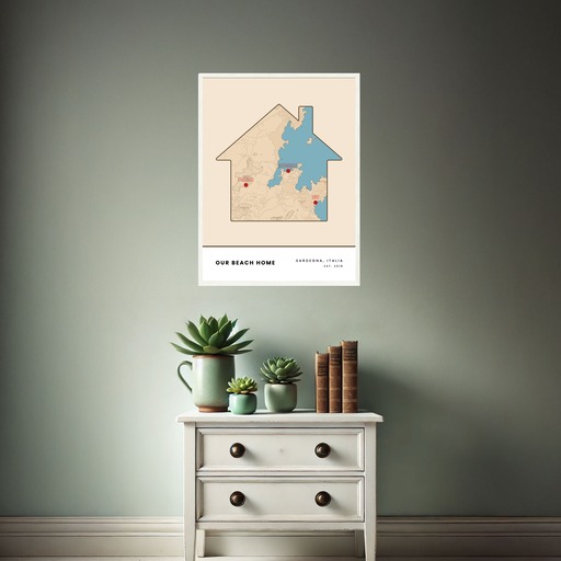 Our Beach Home Poster - Street Map 8