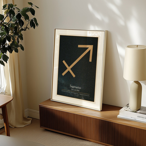 Sagittarius in Simple Sharp Print - Custom Zodiac Sign Poster 11