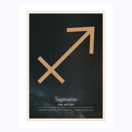 Sagittarius in Simple Sharp Print - Custom Zodiac Sign Poster 6