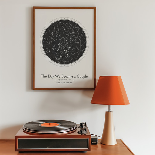 The Day We Became a Couple Poster - Celestial Map 9