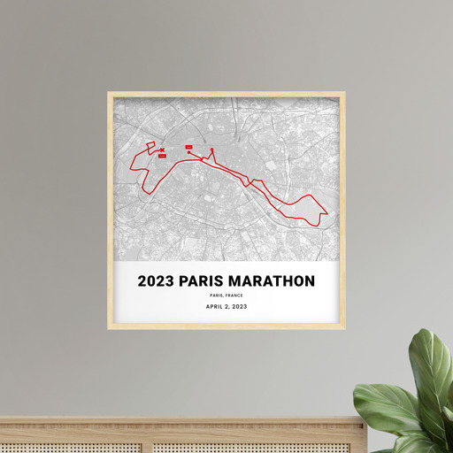 2023 Paris Marathon Poster - Route Map 10