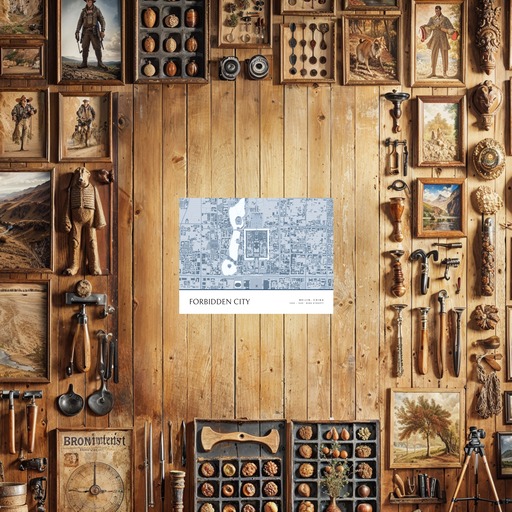 Forbidden City Poster -  Street Map 8