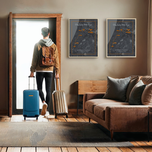 Our Bicycle Ride Poster - Route Map 10