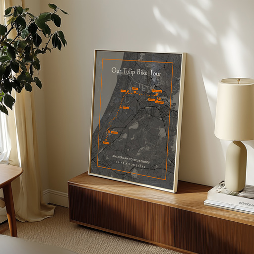 Our Bicycle Ride Poster - Route Map 11