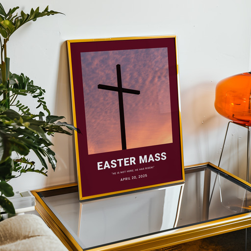 Easter Mass Poster - Photo Collage Print 11