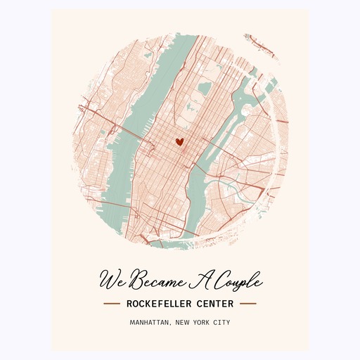 Where We Became a Couple Poster - Street Map 6