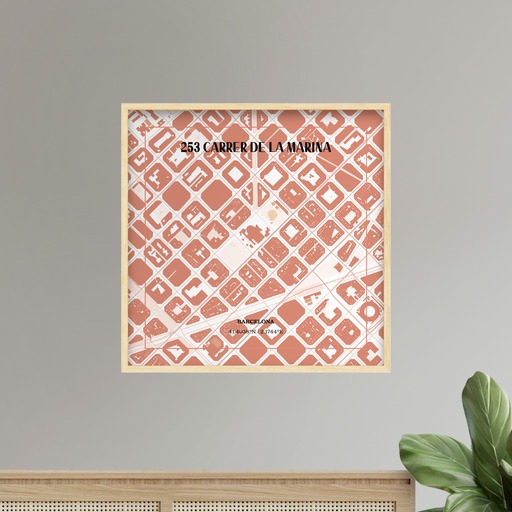 La Sagrada Familia Poster - Street Map 9