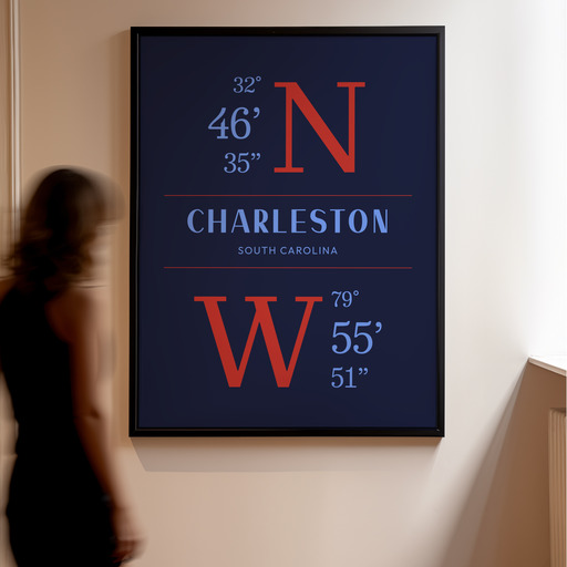Charleston Coordinates Poster 11