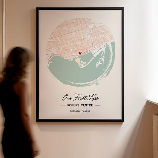 Where We Had Our First Kiss Poster - Street Map 10